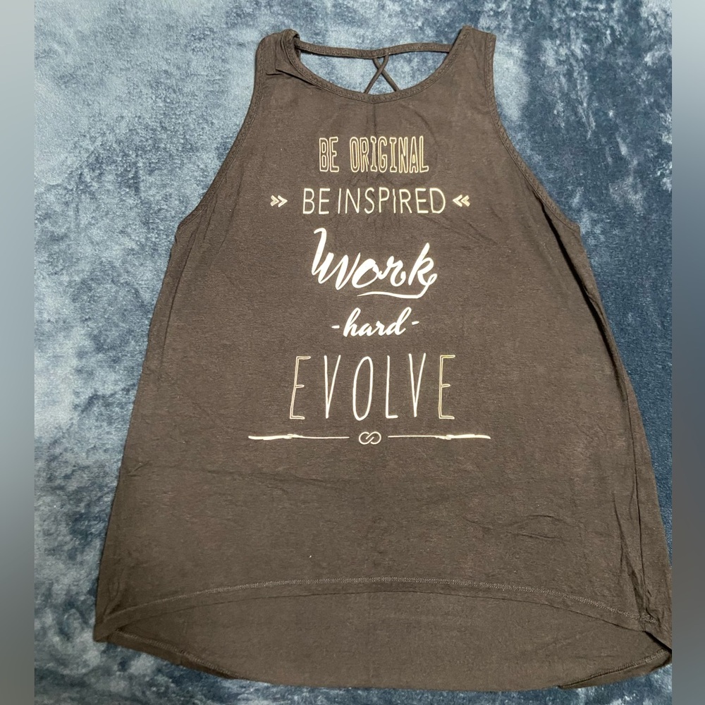 CALIA by Carrie Underwood Black Graphic Tank Top